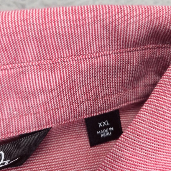 Travis Mathew Shirt Mens XXL Pink Heather Performance Golf Polo Short Sleeve - Picture 8 of 15